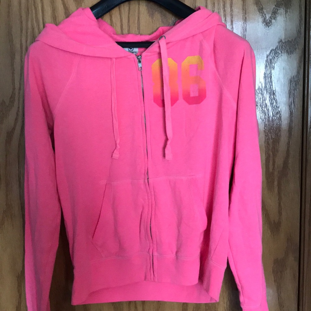 Hot Pink Full Zip Hoodie